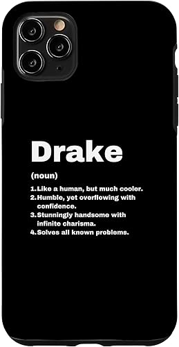 Miniatura 1 de Funda divertida para iPhone 11 Pro Max Drake con definición de nombre personalizado