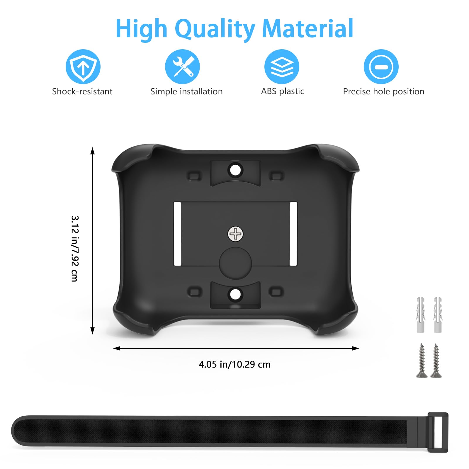3-in-1 Magnetische Halterung mit abnehmbarem Anti-Rutsch-Gurt für JBL GO 5 Tragbare Bluetooth-Lautsprecher, Golfwagen/Lenker/Stangen/Fahrrad/Motor/Wohnmobile/Geländefahrzeuge & Wandhalterungen