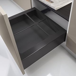 NINKA eins2vier Abdeckrahmen KB 600 mm Stahl dunkelgrau