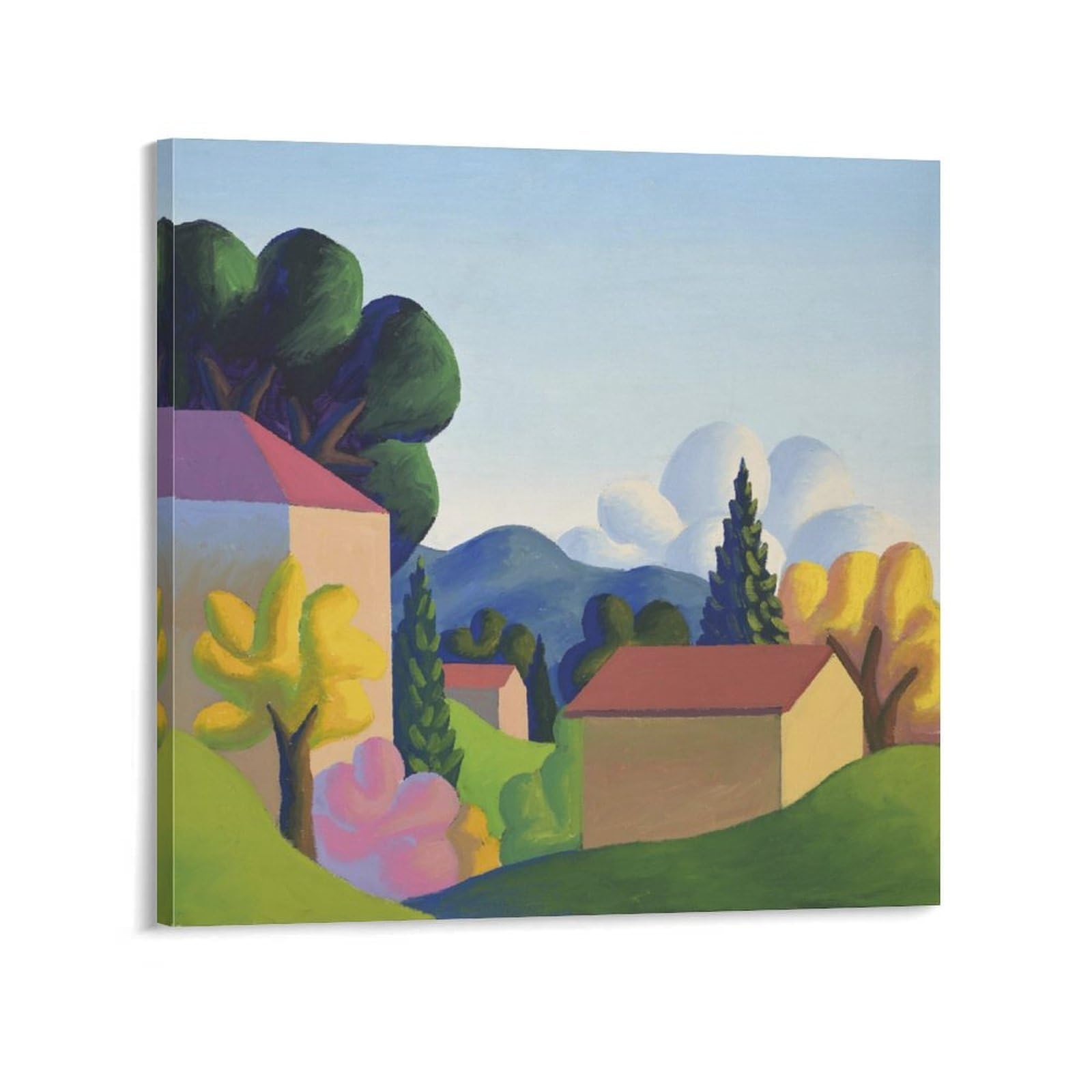 KLAGCBDF SALVO Prima Primavera Painting On Canvas Wall Art Poster Scroll Picture Print Walls Decor Home Posters 20x20inch(50x50cm)