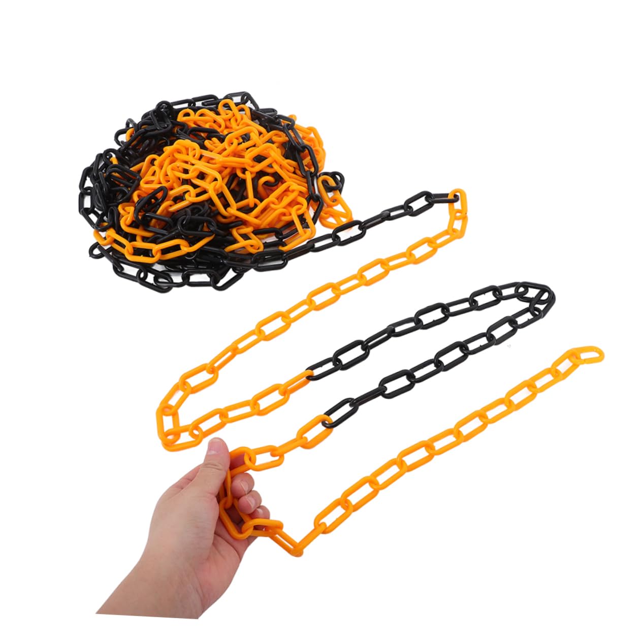 PRETYZOOM Plastic Barrier Chain Weatherproof Safety Barrier Gate Traffic Cone Protection Crowd Control