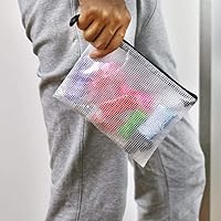 Vista 7 de 18 unidades, bolsas de malla de plástico con cremallera para documentos, carpetas de archivos con cremallera para suministros de oficina, viajes