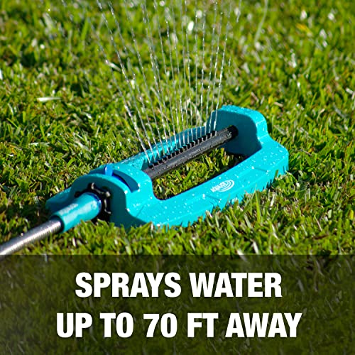 Aqua Joe SJI-OMS16 Indestructible Metal Base Oscillating Sprinkler with Adjustable Spray, 3600-Square Foot Coverage Aqua Joe SJI-OMS16 Indestructible Metal Base Oscillating Sprinkler with Adjustable Spray, 3600-Square Foot Coverage