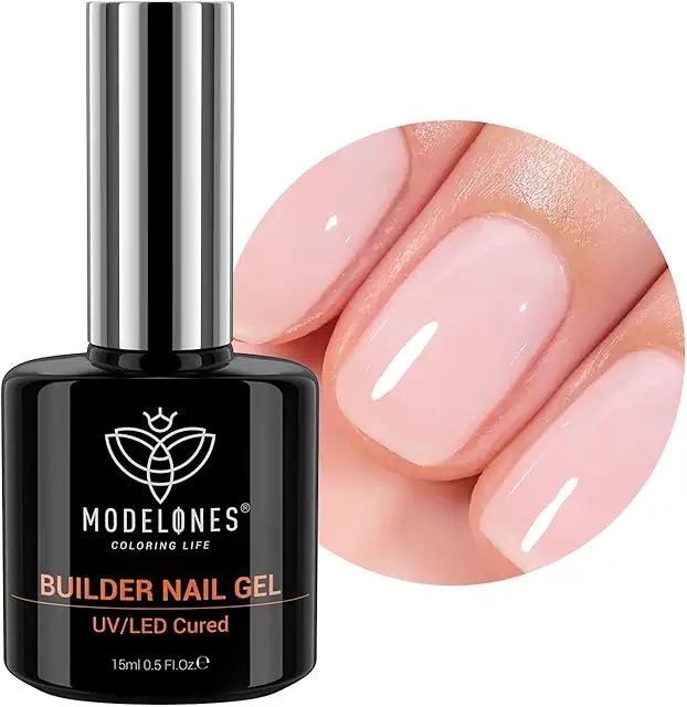 Modelones 8-in-1 Builder Nagelgel: Rosa Aufbaugel für Fingernägel