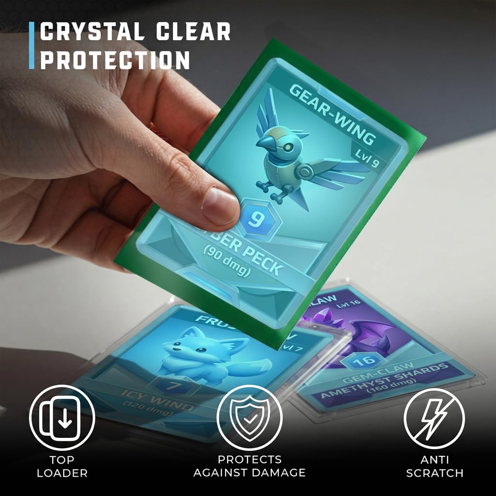 clear card sleeves amazon Amazon.com: Mlikero 600 Count Card Sleeves, Clear Soft Trading Card Sleeves,  Polypropylene (PP), Fit for MTG, TCG, Baseball, Football, Game Cards : Toys  & Games