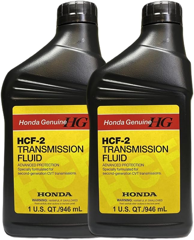 Fluido de transmissão Honda HCF-2 08200-HCF2 para câmbio CVT de segunda geração – 2 frascos de 946 mL