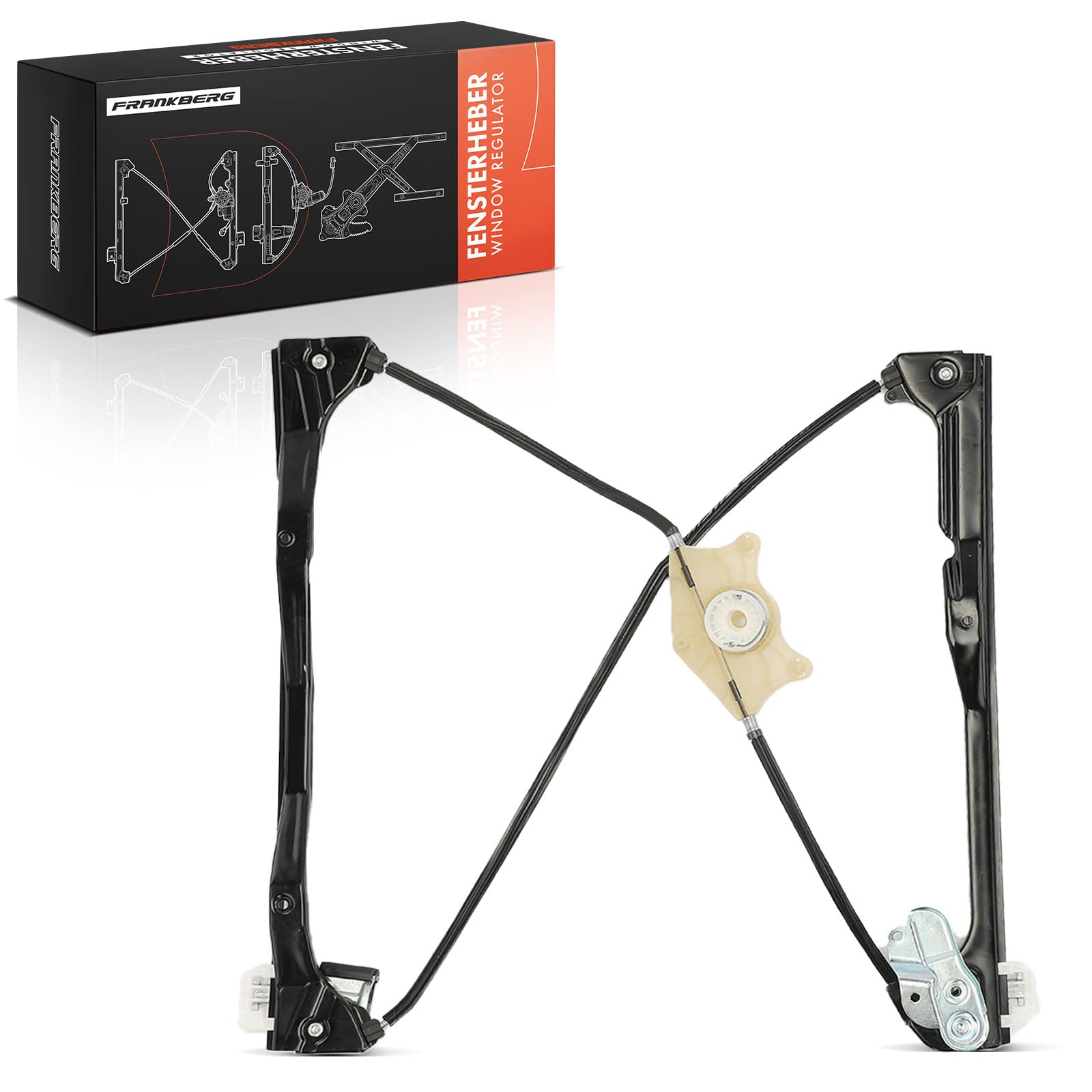 Frankberg Window Regulator Without Motor Front Left Compatible with Touran 1T1 1T2 1T3 4/5 Door MPV 2003-2015 1T1837461