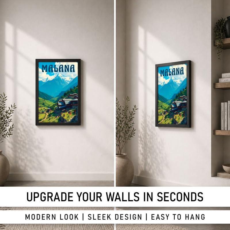Image of CodersParadise Framed Wall Poster (12x18 Inch) | Inspirational Quote Wall Art | Minimalist Motivational Home Decor for Living Room & Office | Ready-to-Hang Display Frame (Malana)
