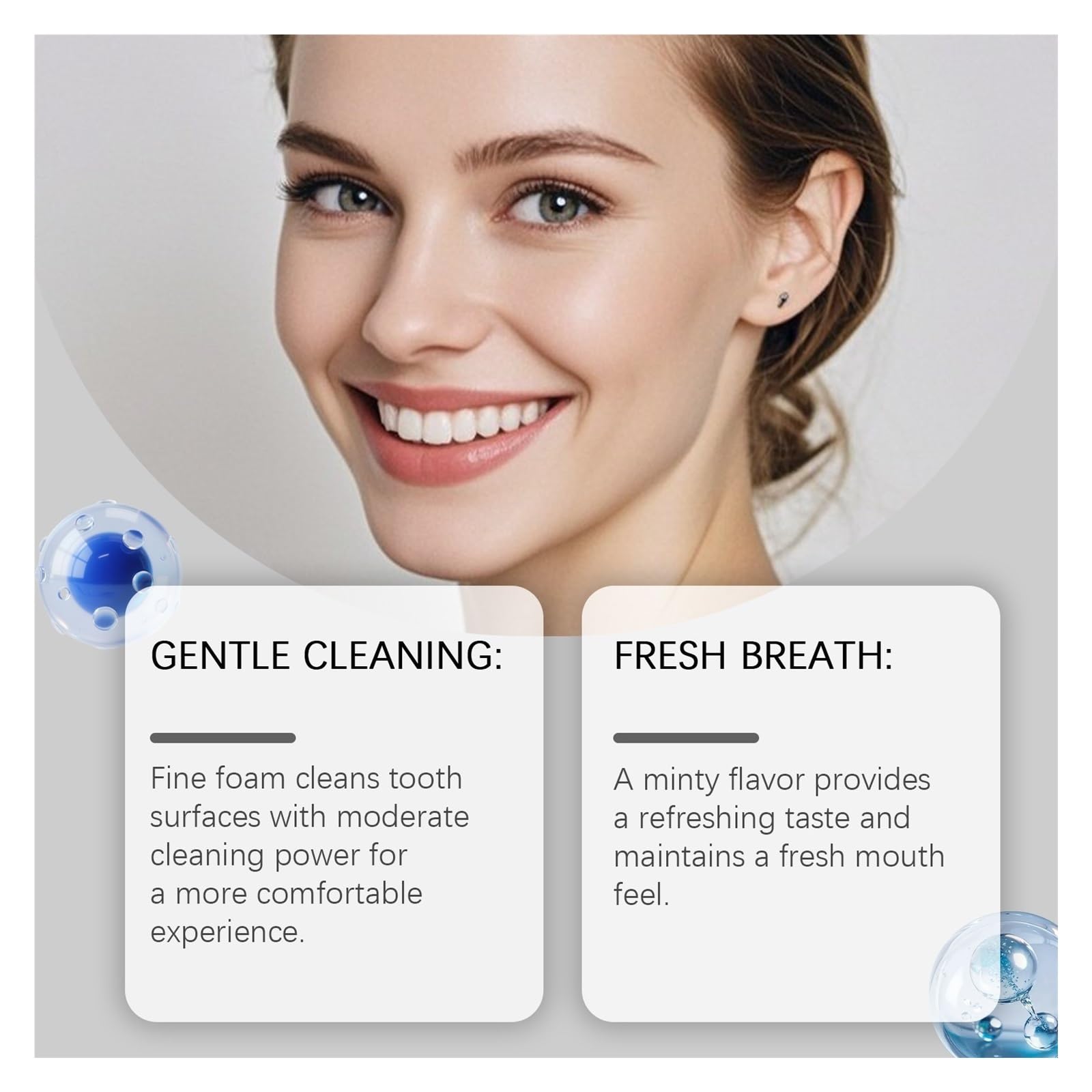 120 g de pasta de dientes refrescante | Con micropartículas suaves for limpiar la placa y brindar una suave sensación de enfriamiento.(3pcs)