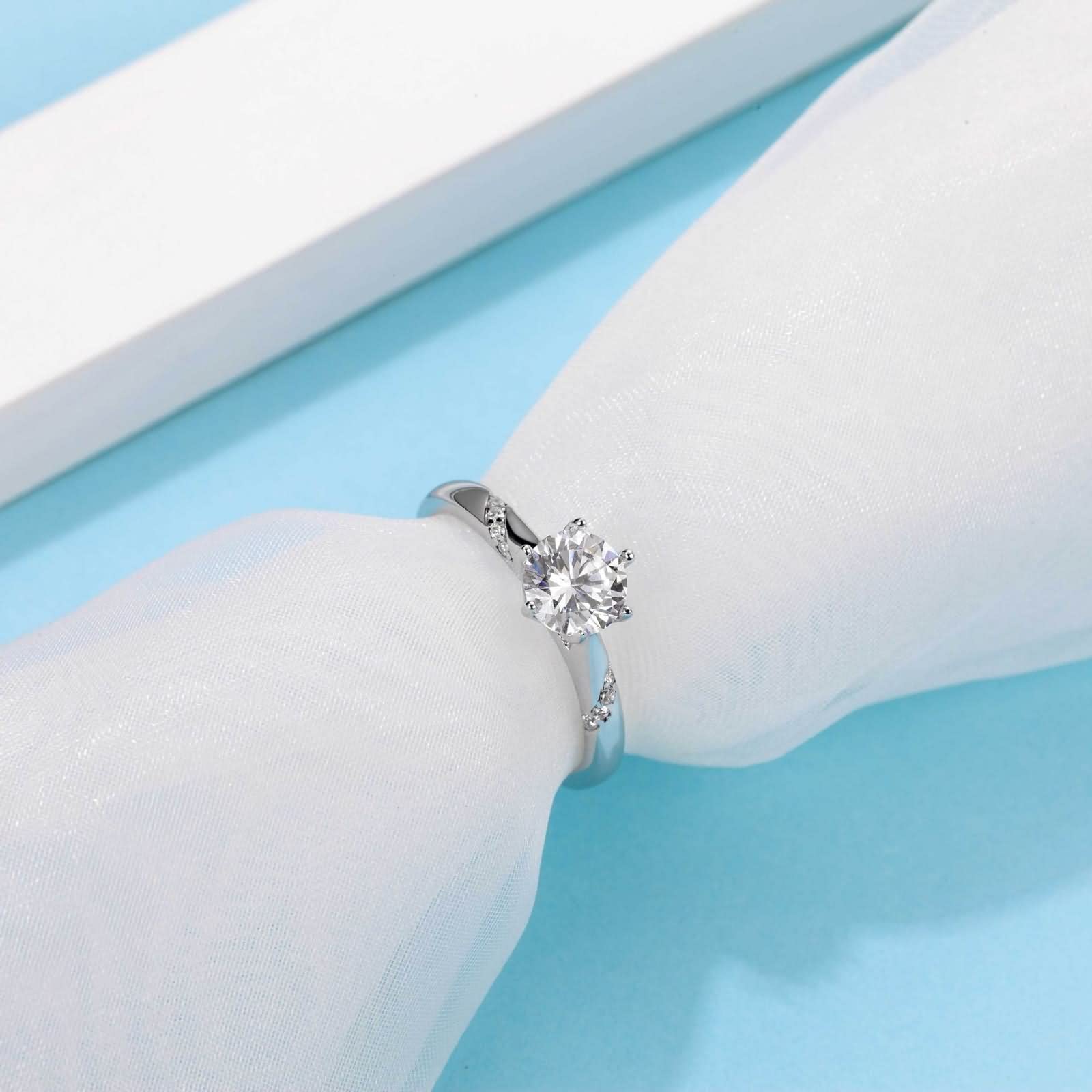 Joyeria - Anello in argento, set regalo da donna, croce celtica, in argento Sterling, per San Valentino, anniversario