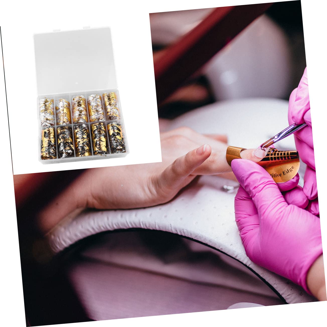 Beaupretty 3 Cajas Calcomanias Para Uñas Calcomanía De Arte De Uñas De Malla Uña Hueca Pegatinas Línea De Arte De Uñas Pegatinas Resplandecer Pegatinas Manicura Calcomanías De Uñas 3d