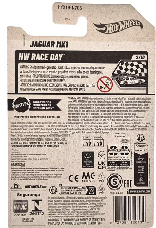 Image of Hot Wheels Jaguar MK1 HW Race Day Ages 3 and Up 75 /250 (Wine)