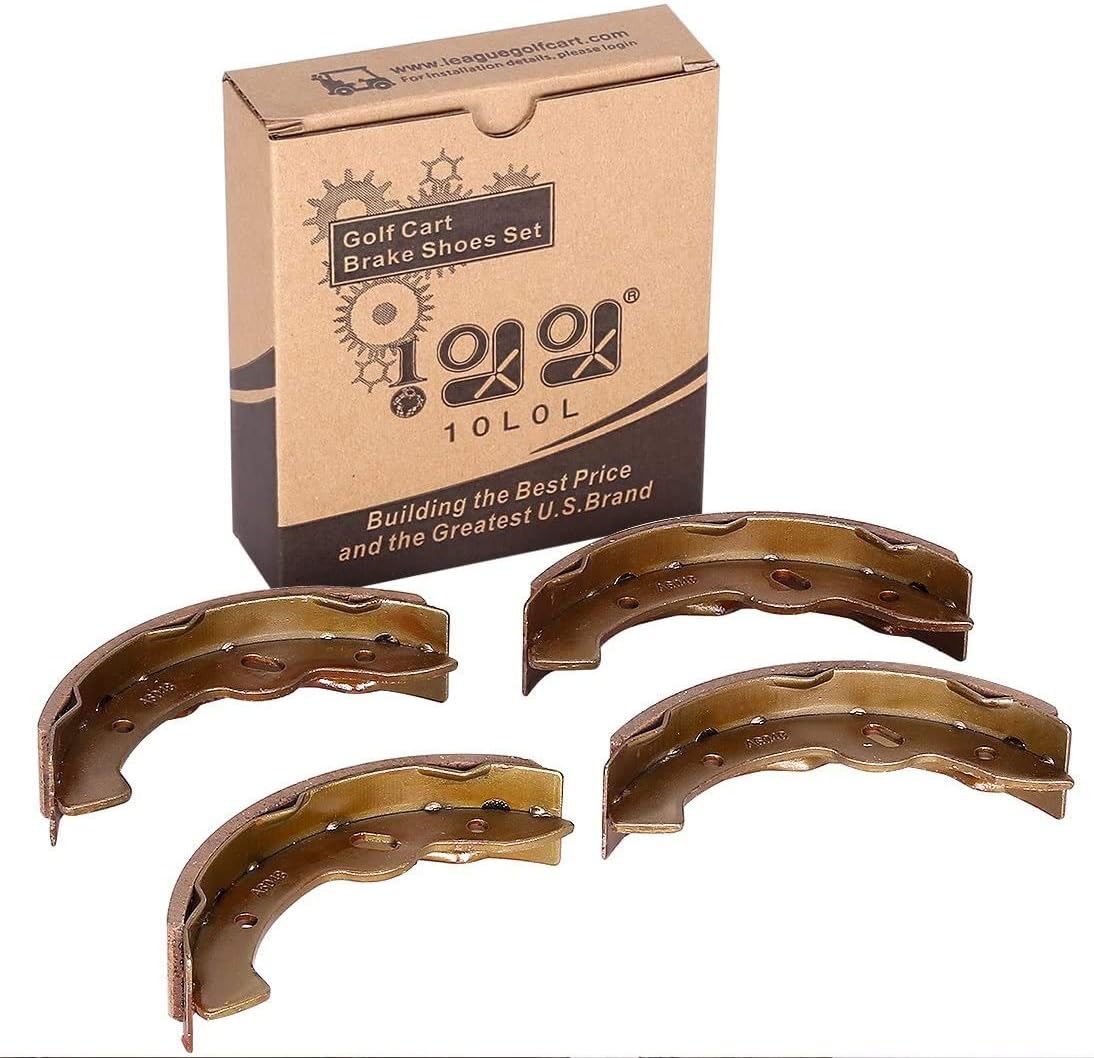 10L0L Golf Cart Cart Brake Shoes,Replacement Brake Pad 27943G01 27945G01 70795G01 for New Bendix EZGO TXT Yamaha Selected Models
