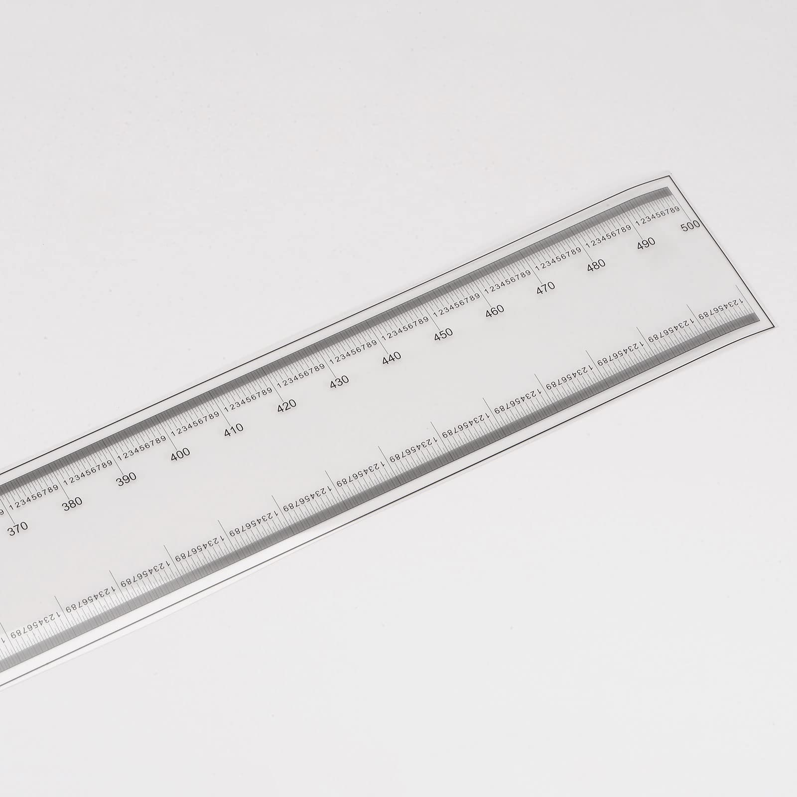 Règle Flexible 50 Cm En PET – échelle 0,1 Mm, Pliable, Transparente, Avec échelle R Et Lignes De Largeur