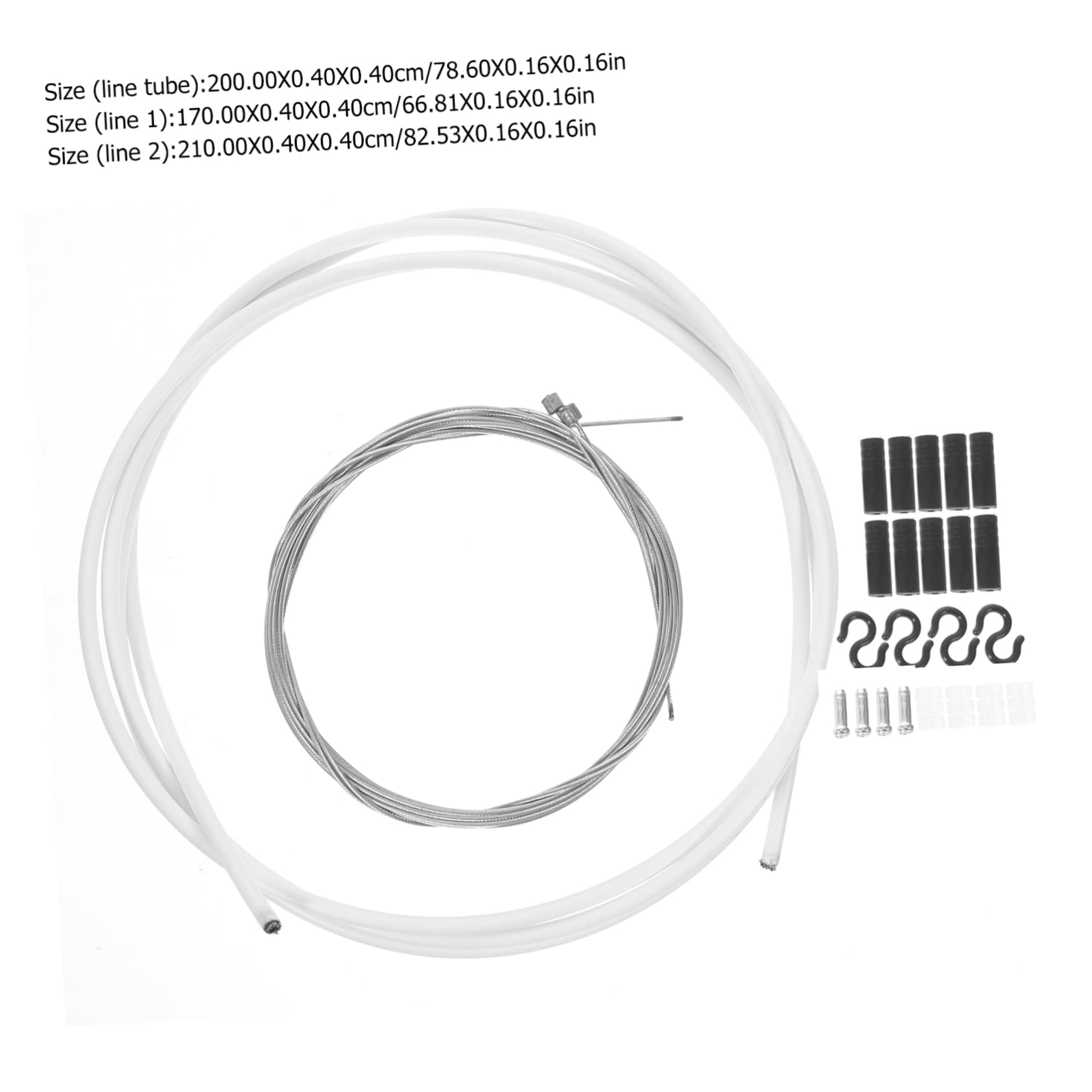 VICASKY 2 Sets Wear Resistant Bicycle Brake Lines Professional Front and Rear Brake Cables Flexible and Durable for Mountain and Road Bikes