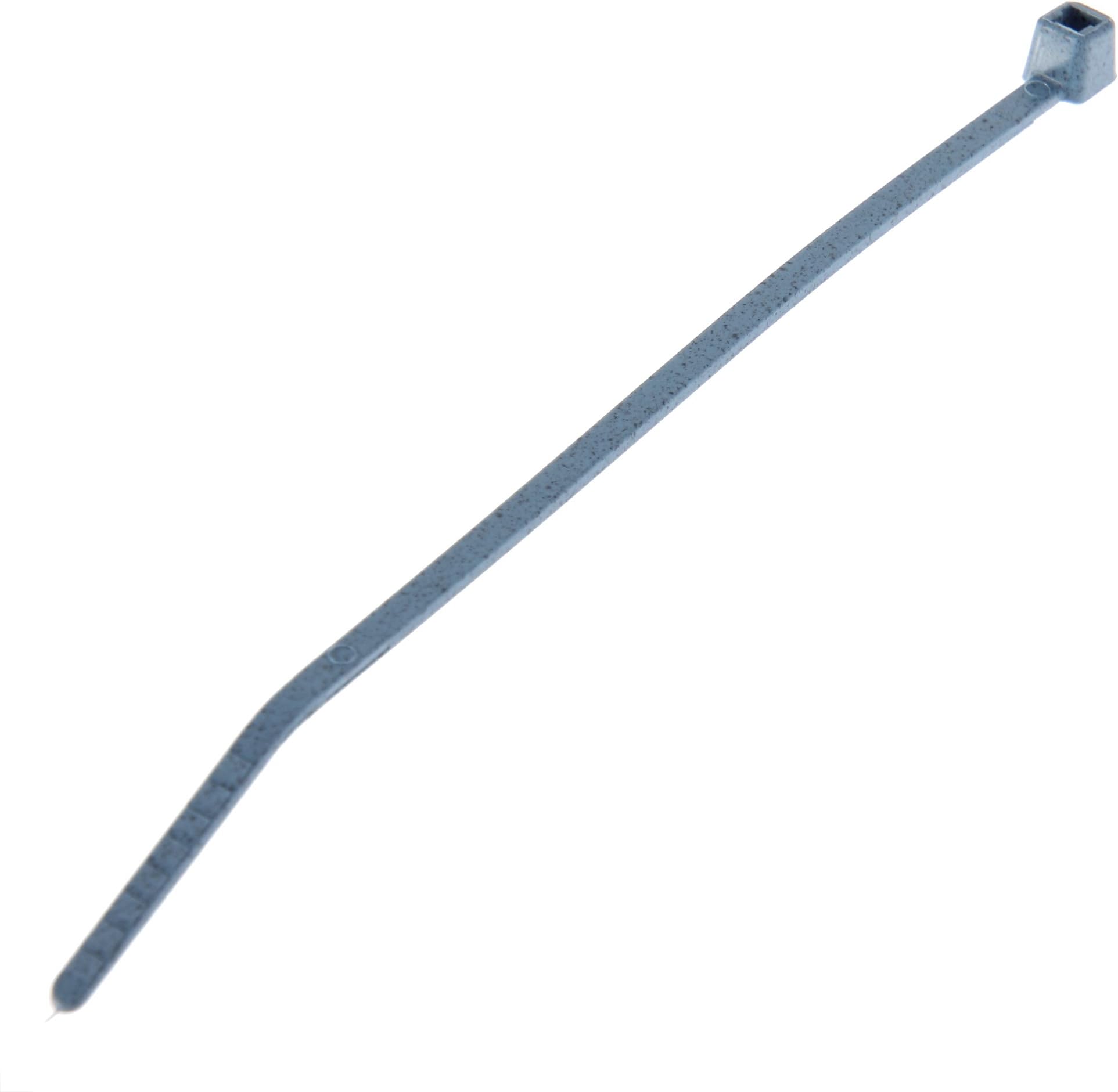 Panduit PLT4S-C86 Pan-Ty Cable Tie, Metal Detectable Nylon 6.6, Standard Cross Section, Curved Tip, 50lbs Min Tensile Strength, 4" Max Bundle Diameter, .057" Thickness, .190" Width, 14.4" Length (Pack of 100)