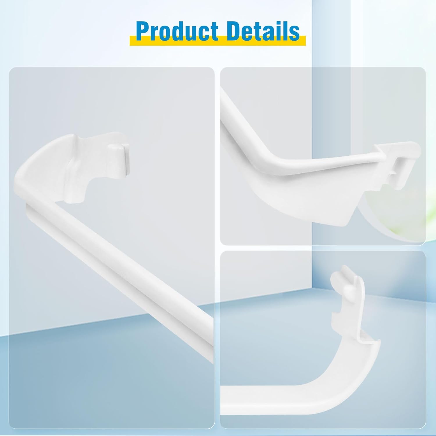 240534701 & 240534901 Refrigerator Door Shelf Rack Bar Compatible with frigidaire or kenmore Fridge Door Shelf retainer bar
