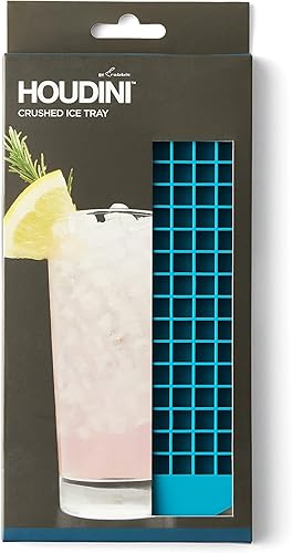Miniatura 5 de Houdini Bandeja de cubitos de hielo triturado, produce 160 mini cubos, color azul