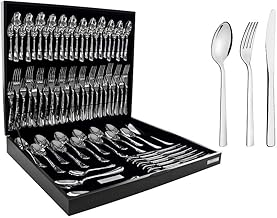 Faqueiro Aço Inox com Estojo de Madeira com 76 Peças Tramontina Oslo Prata