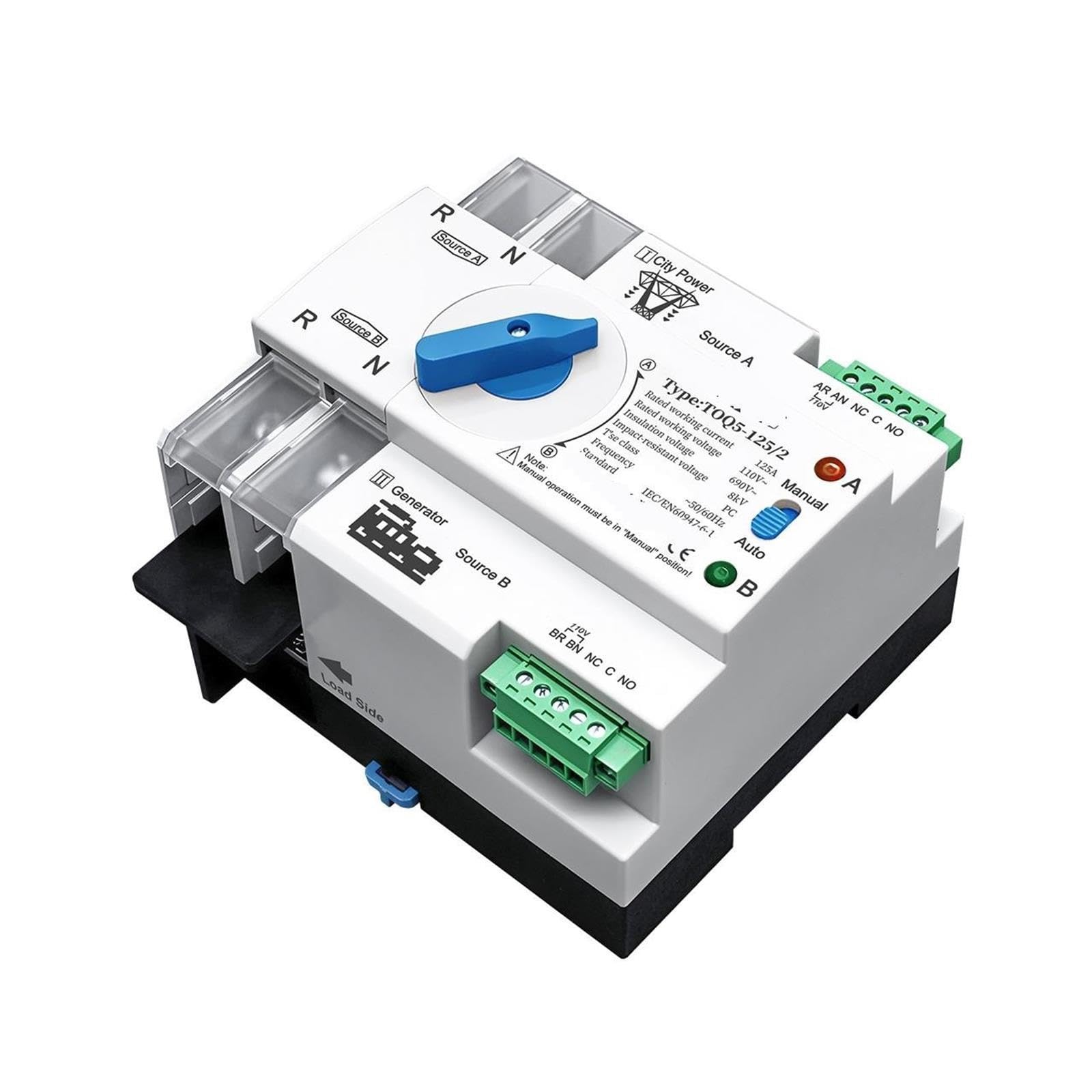 Interruttore di trasferimento automatico, compatibile con TOMZN,