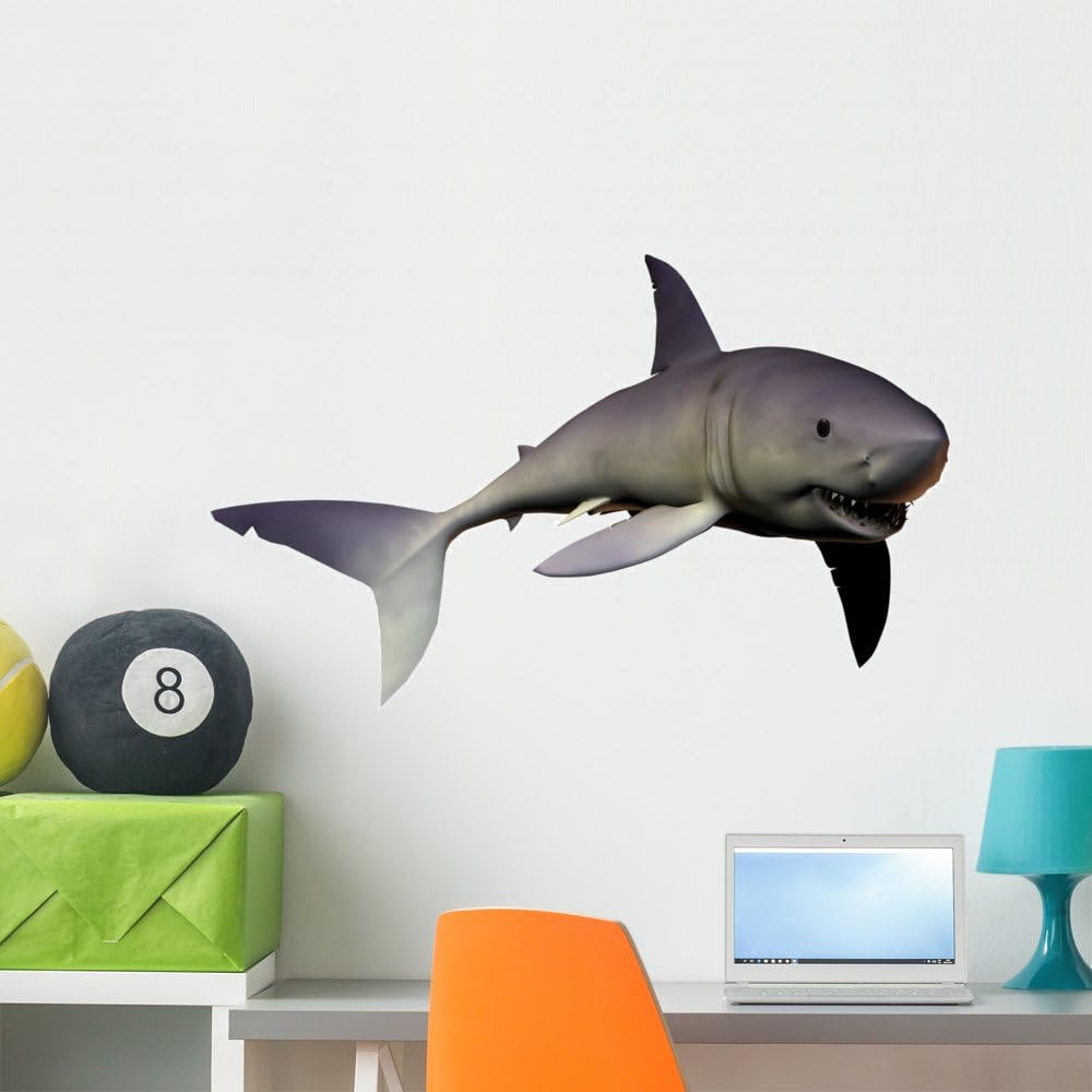 Wallmonkeys WM300131 Mako Shark 01 Peel and Stick Wall Decals, 36" H x 36" W-Large