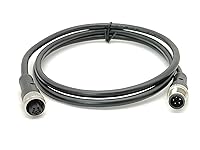 Vista 14 de Elecbee Conector M12 macho a doble hembra de doble extremo de cable hembra a macho M12 conector (A-Code 5 Pin recto 0.5M/1.6ft)