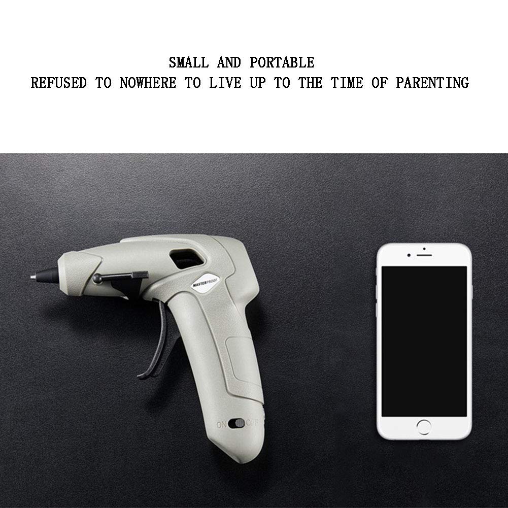 AIZYR Pistola per Colla A Caldo, Ricarica Senza Fili Pistola A Colla -Multifunzione Domestica Manuale per Bambini, Adatto per Stick di Colla da 7 Mm, Resistenza