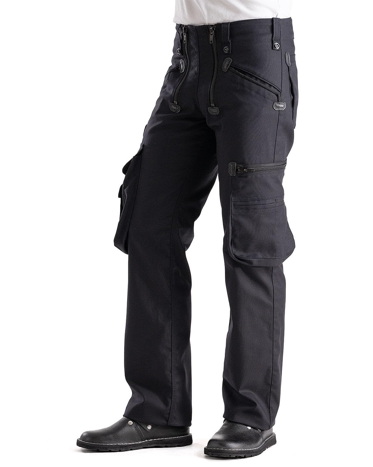OYSTER Big Bag Zunfthose für Herren, Freizeithose aus Canvas, Arbeitshose für Dachdecker, Zimmerer & Maurer, schwarz