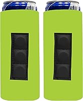 Vista 25 de QualityPerfection Funda magnética delgada para enfriar latas, imán de cerveza/energía, 12 onzas, tamaño delgado, neopreno, 0.157 in de grosor