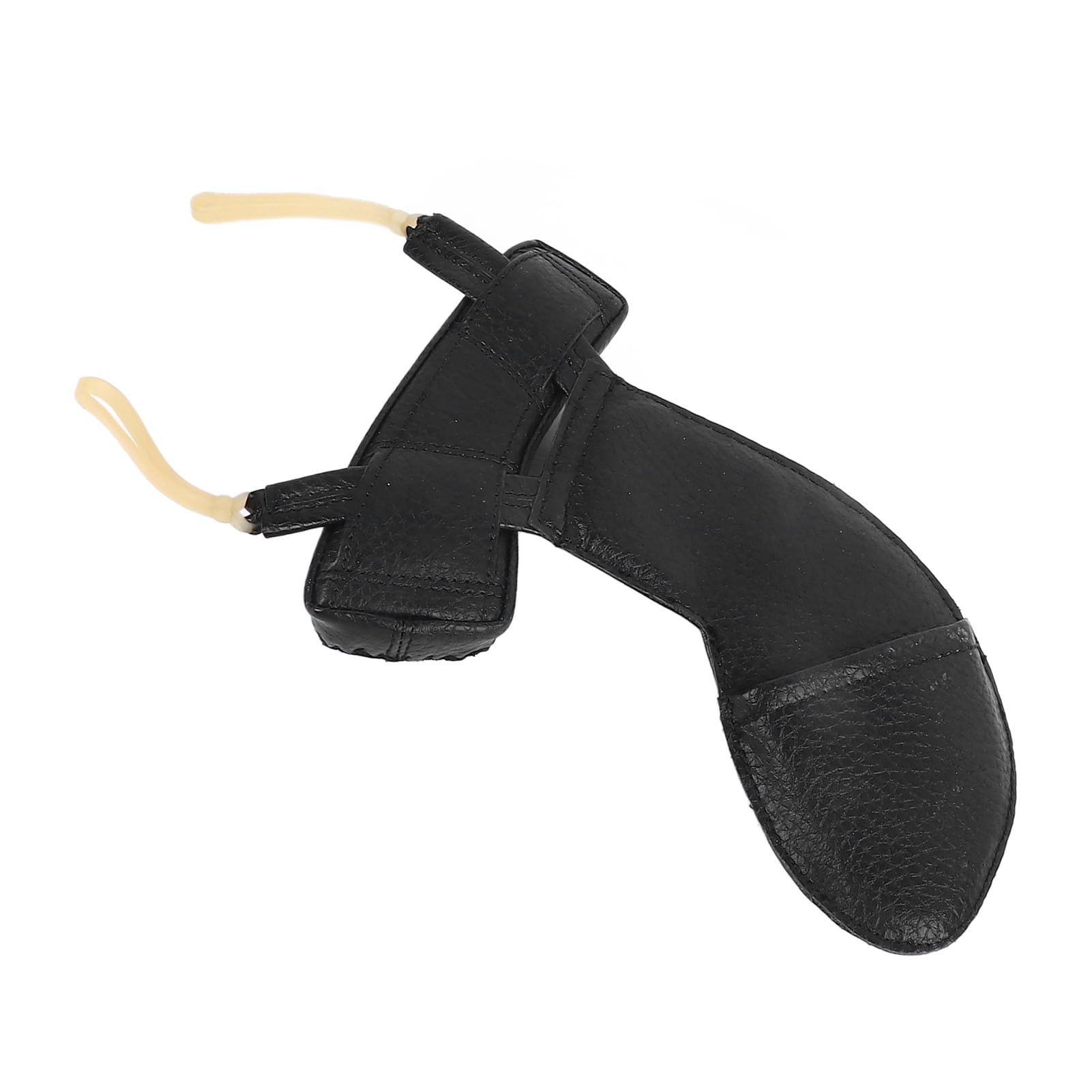 Funda para Reposamuñecas para Violín, Almohadilla para Reposabrazos para Violín, Piel de Oveja, Absorción de Impactos, Cómoda, Antideslizante, Color Negro, para Mayor Comodidad
