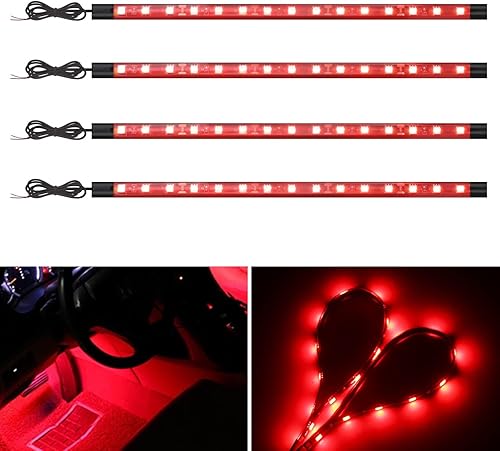 YM E-Bright Tira de luces LED para automóvil para carrito de golf, motocicletas, lanchas marinas, kayak, interior y exterior, chipset 5050, 15SMD,