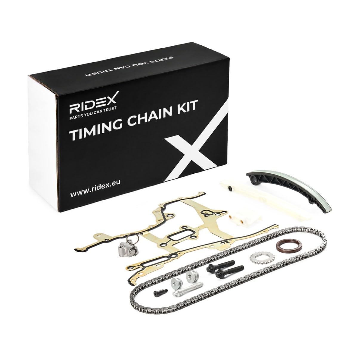 RIDEX 1389T2453 Kit de cadena de distribución con rueda dentada Compatible con OPEL Corsa D Hatchback S07