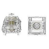 GATERON Magnetic Jade Max Keyboard Switches, Linear Factory Pre-lubed Fully Transparent Gold-Plated Spring Permanent Magnet Freely Setting Pre-Travel Key Switches for Magnetic Gaming Keyboard(70PCS)