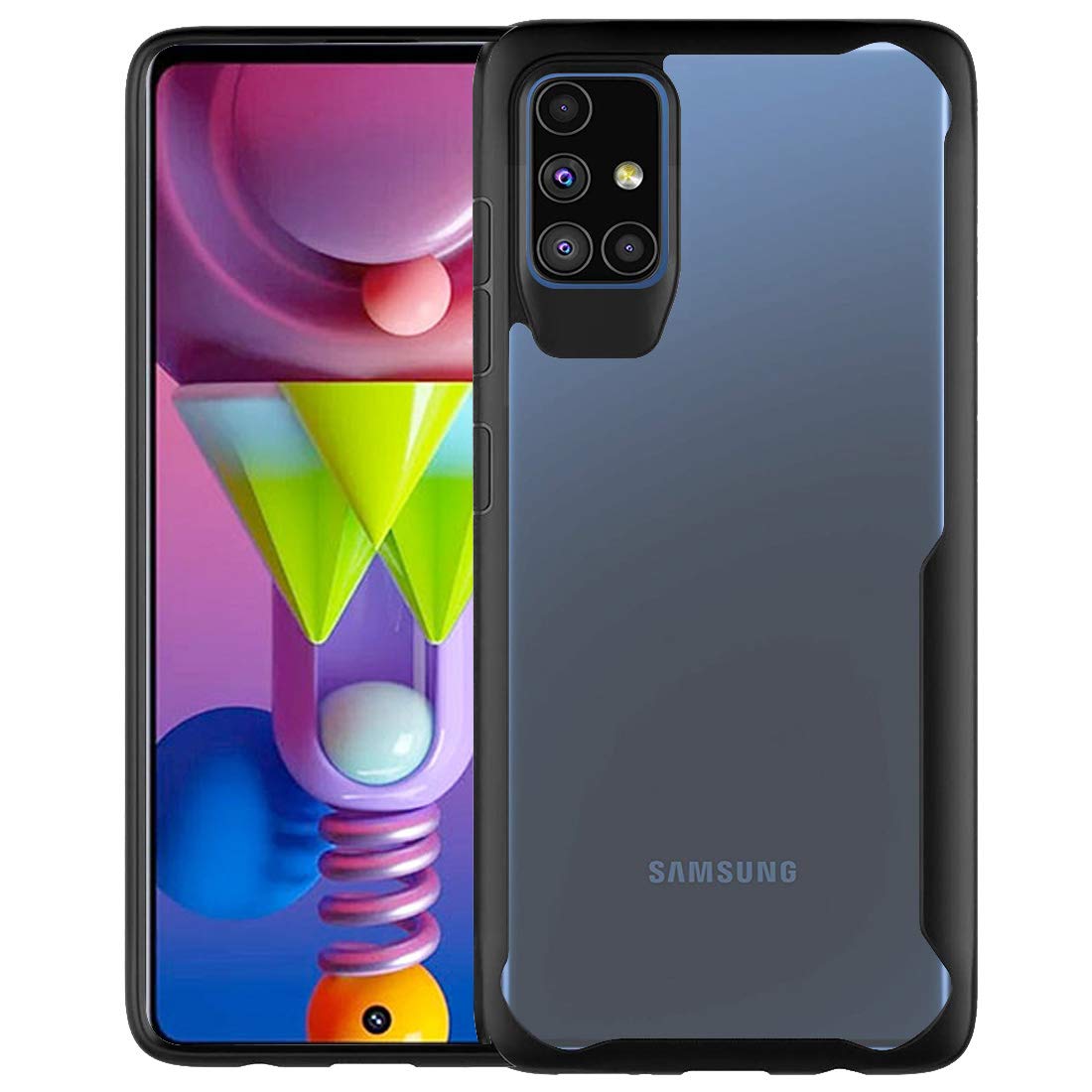 Amazon Brand – Solimo Mobile Cover (Soft & Flexible Shockproof Back Case with Cushioned Edges) for Samsung Galaxy M51 (Black) offers donot miss Amazon Brand – Solimo Mobile Cover (Soft & Flexible Shockproof Back Case with Cushioned Edges) for Samsung Galaxy M51 (Black) offers donot miss