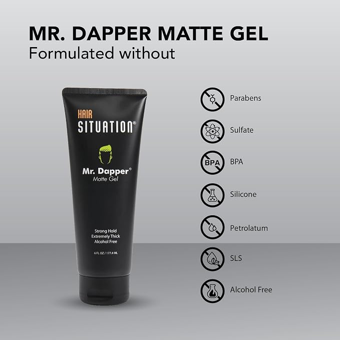 Gel para peinar matte Mr. Dapper 6 oz miniatura 9