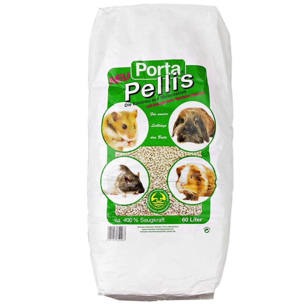 Granulés de paille Porta Pellis 60 l pour le confort des chevaux au box