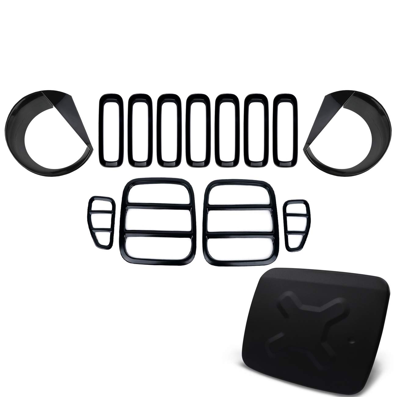 Headlight and Taillight Covers for Jeep Renegade 2015 2016 2017 2018