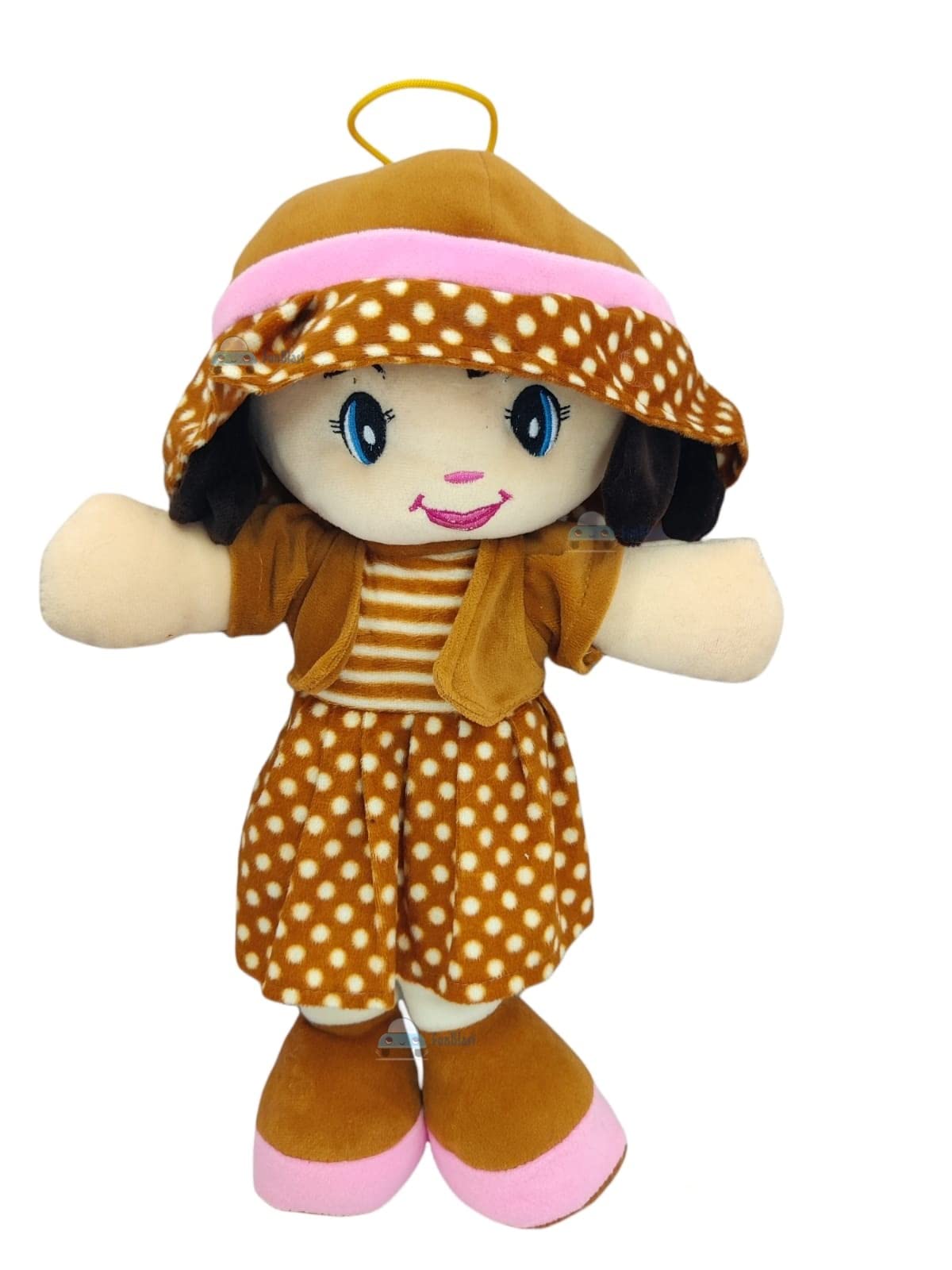 FunBlast Doll for Girls - Soft Dolls for Girls Soft Toys for Baby Girl, Plush Doll, Washable Doll, Birthday Return Gifts for Kids, Stuffed Doll, Toys for Girls (40 cm, Brown) (B09VBPYFVH) Amazon Price History, Amazon Price Tracker