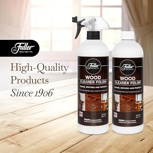 Miniatura 6 de Fuller Brush Limpiador de madera - Fórmula sin cera - Elimina el polvo, residuos, grasa y acumulación de cera - Limpia y revitaliza la madera -