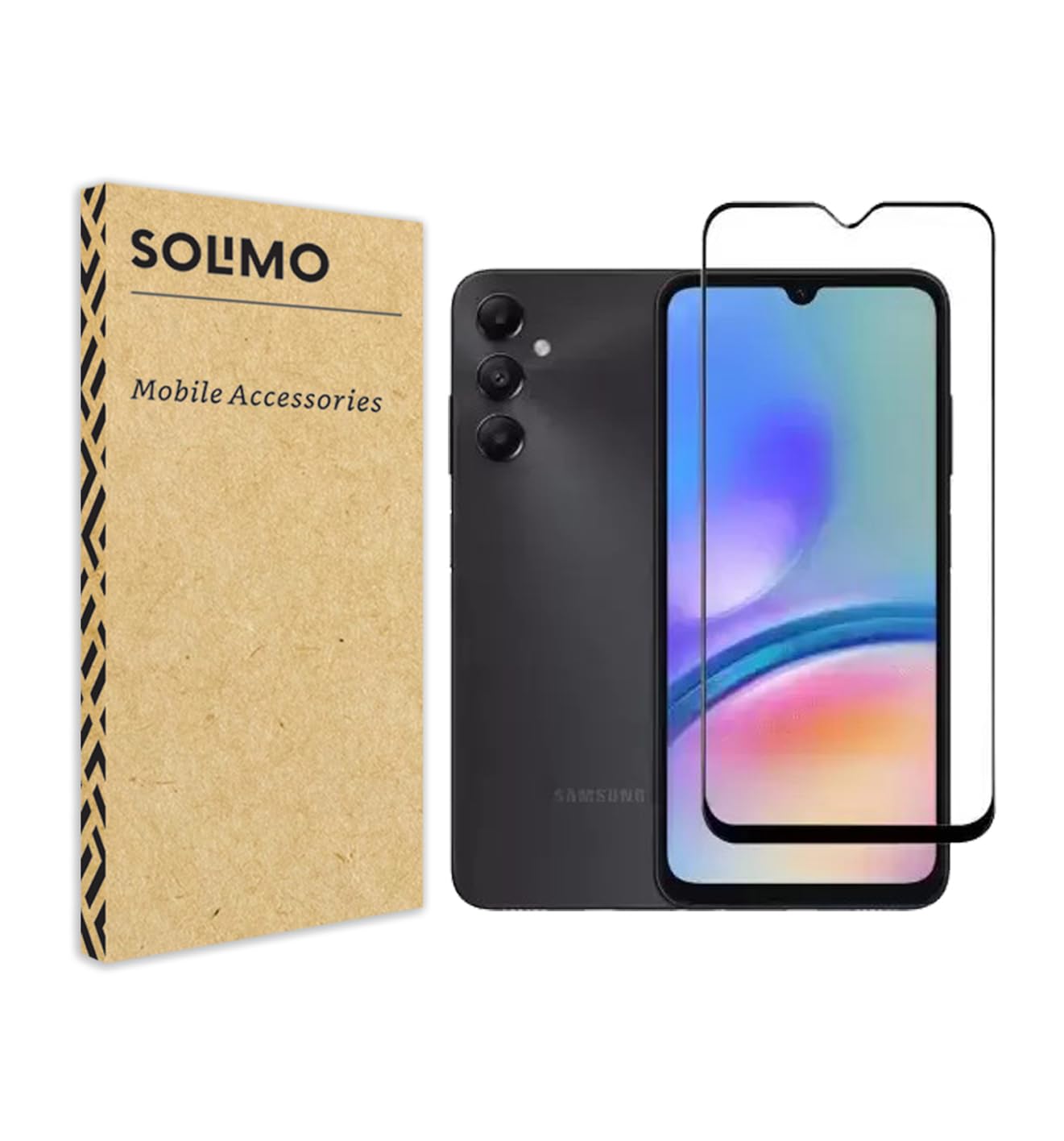 Amazon Brand – Solimo Tempered Glass Screen Protector Compatible with Samsung Galaxy M16 5G Transparent Protective Film [Clear HD]