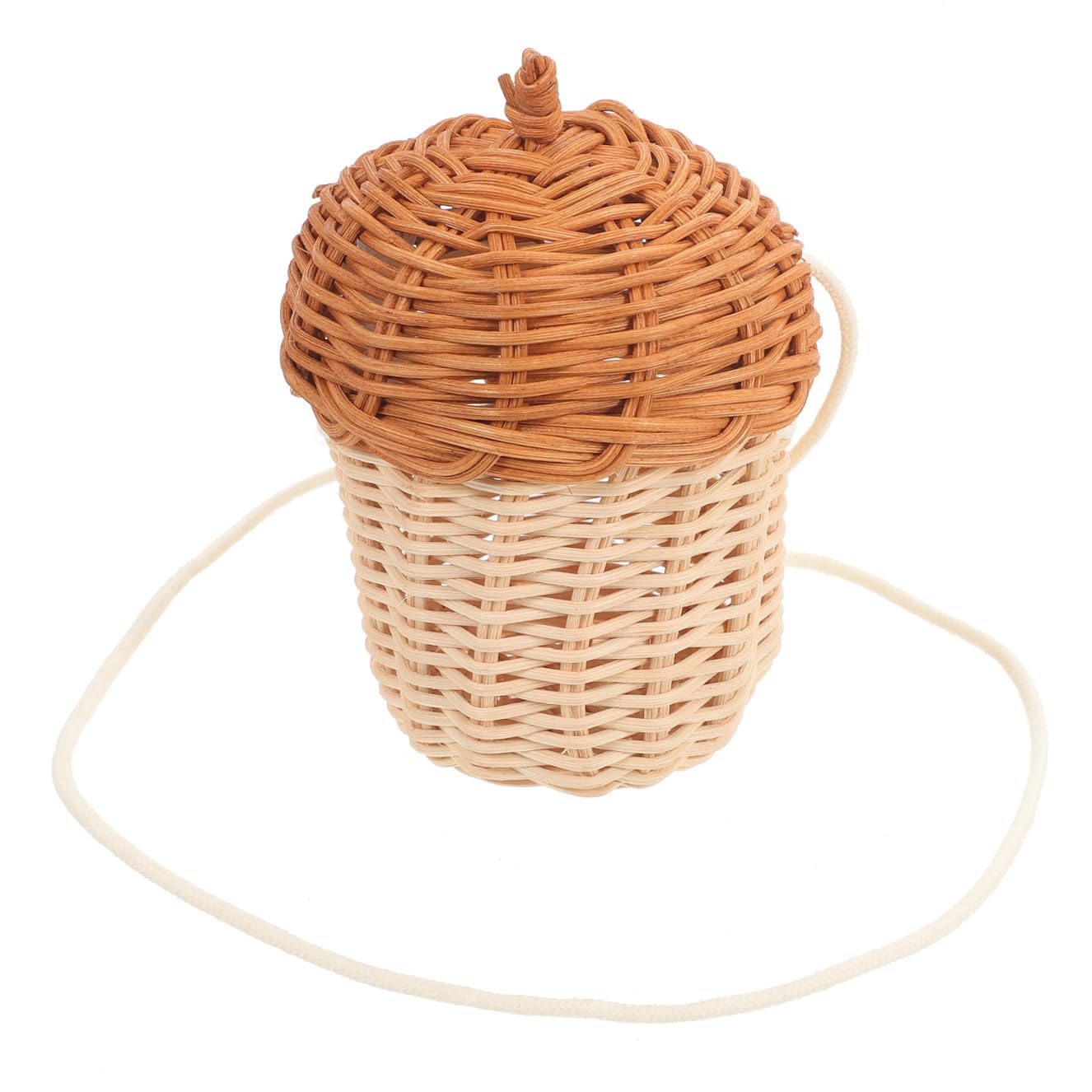 Panier bandoulière en rotin tressé pour cérémonie fête et plage