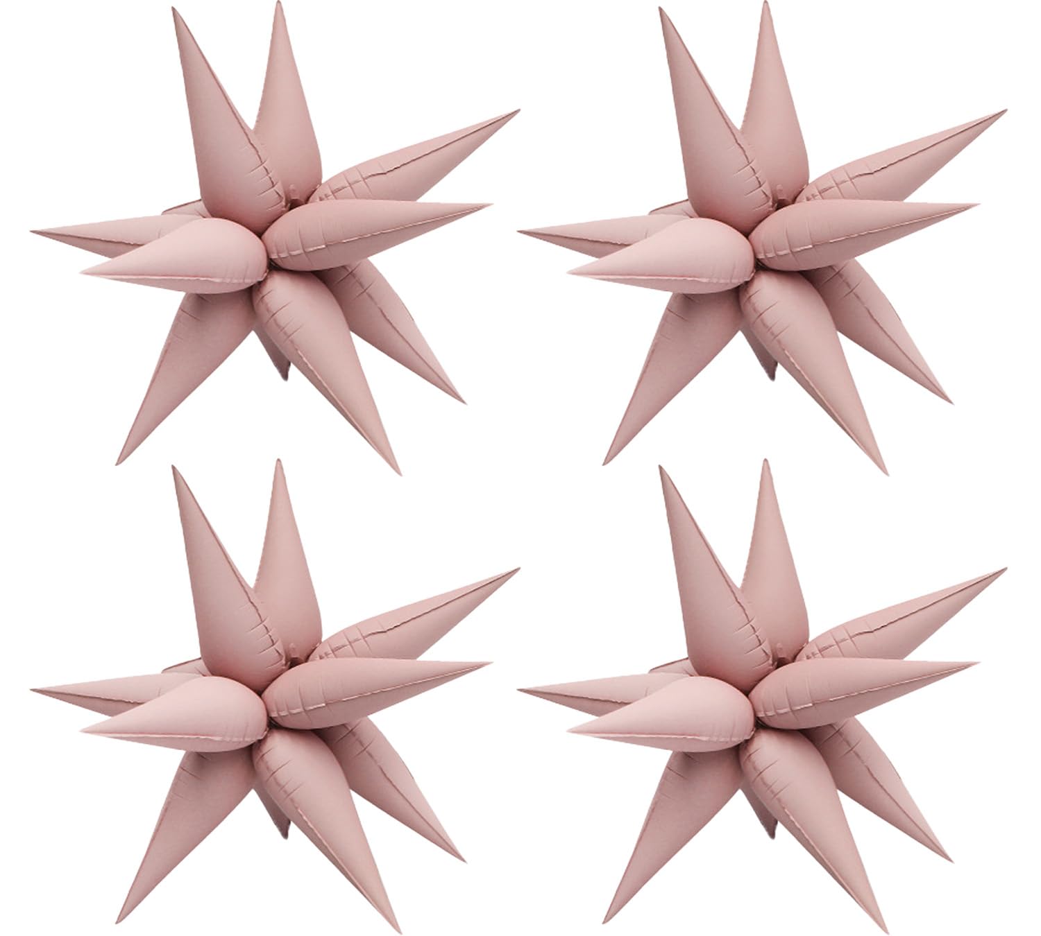 Matte Pink 20' Water Drop Foil Cone Balloons Matte Pink Balloons Explosion Star for Matte Birthday Party Decorations Girls Just Wanna Be One Baby Shower Pink Girls Boys One Silly Goose Birthday Decor