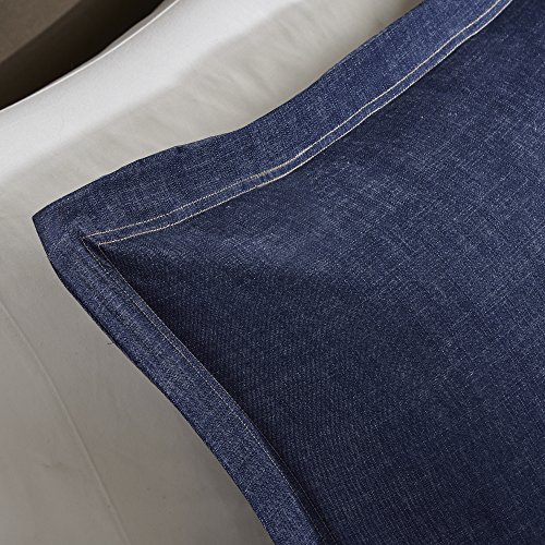 Woolrich WR10-2193 Rustic Lodge Cabin Comforter Set - All Season Down Alternative Warm Bedding Layer And Matching Shams, Oversized Queen, Perry, Denim Blue thumb #2