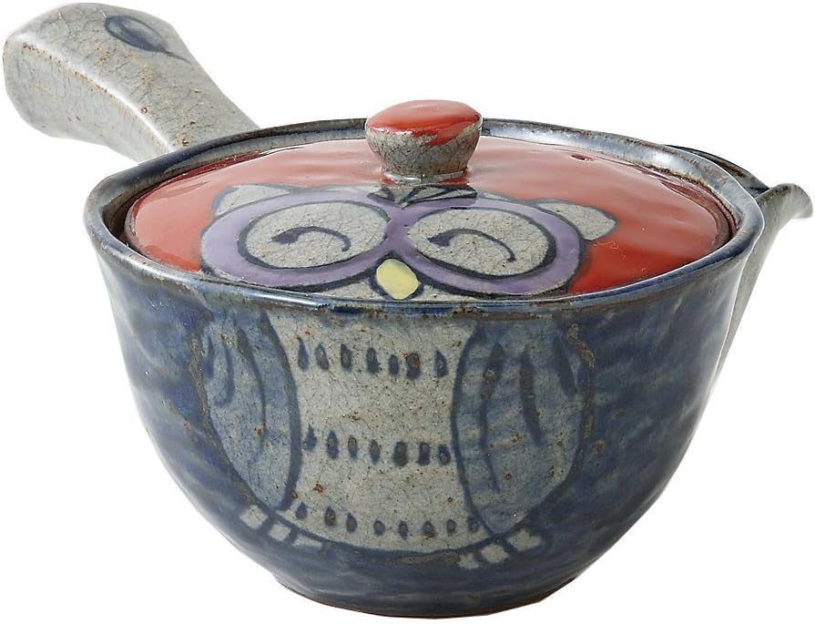 Hand made Owl teapot (Japanese Teapot Kyusu) 83969 from Japan