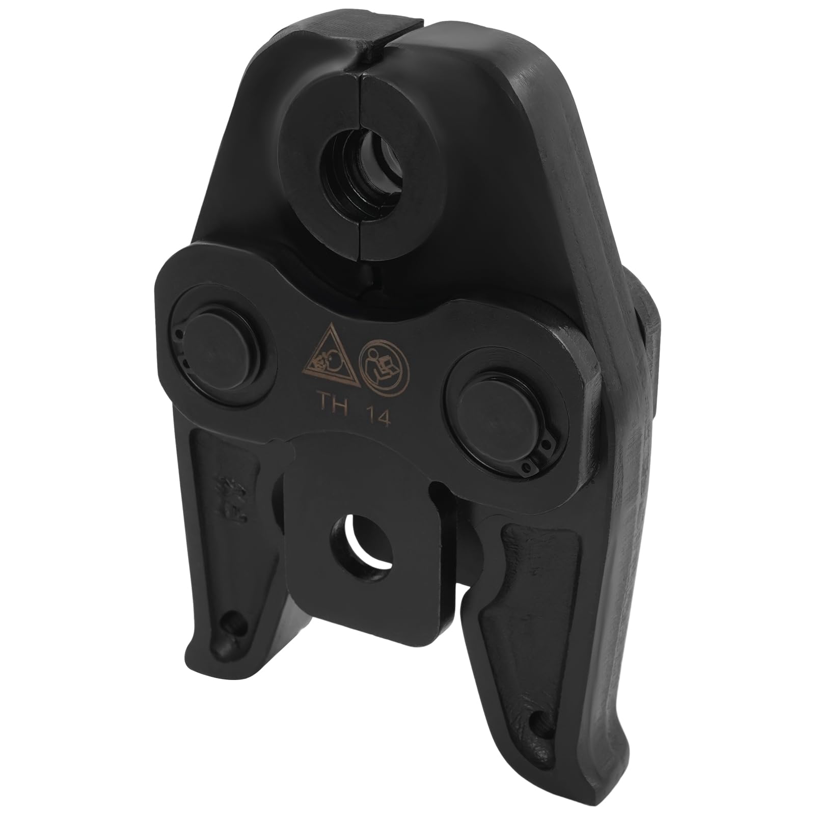 Perfil TH14 - Pinza de presión para tubos compuestos de aluminio y plástico, PEX, cobre, acero inoxidable, 14 mm de diámetro