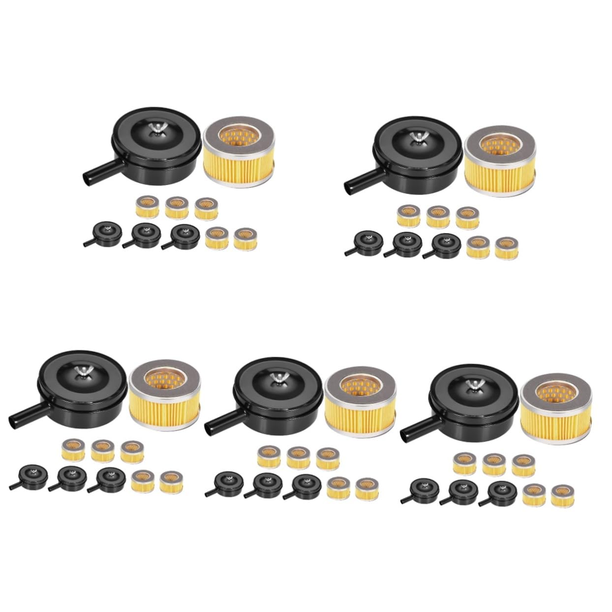 Gatuida 20piezas Silenciador De Compresor De Aire Filtro De Repuesto Reducción De Ruido Para De Piston Accesorios Eficientes Para Entorno De Trabajo Silencioso