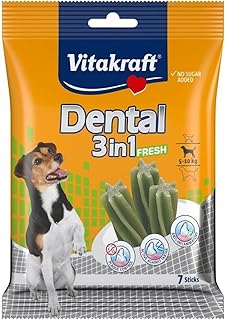 Vitakraft Dental 3-in-1 Fresh Leckerlis Kaustäbchen 120 g für Hunde product image