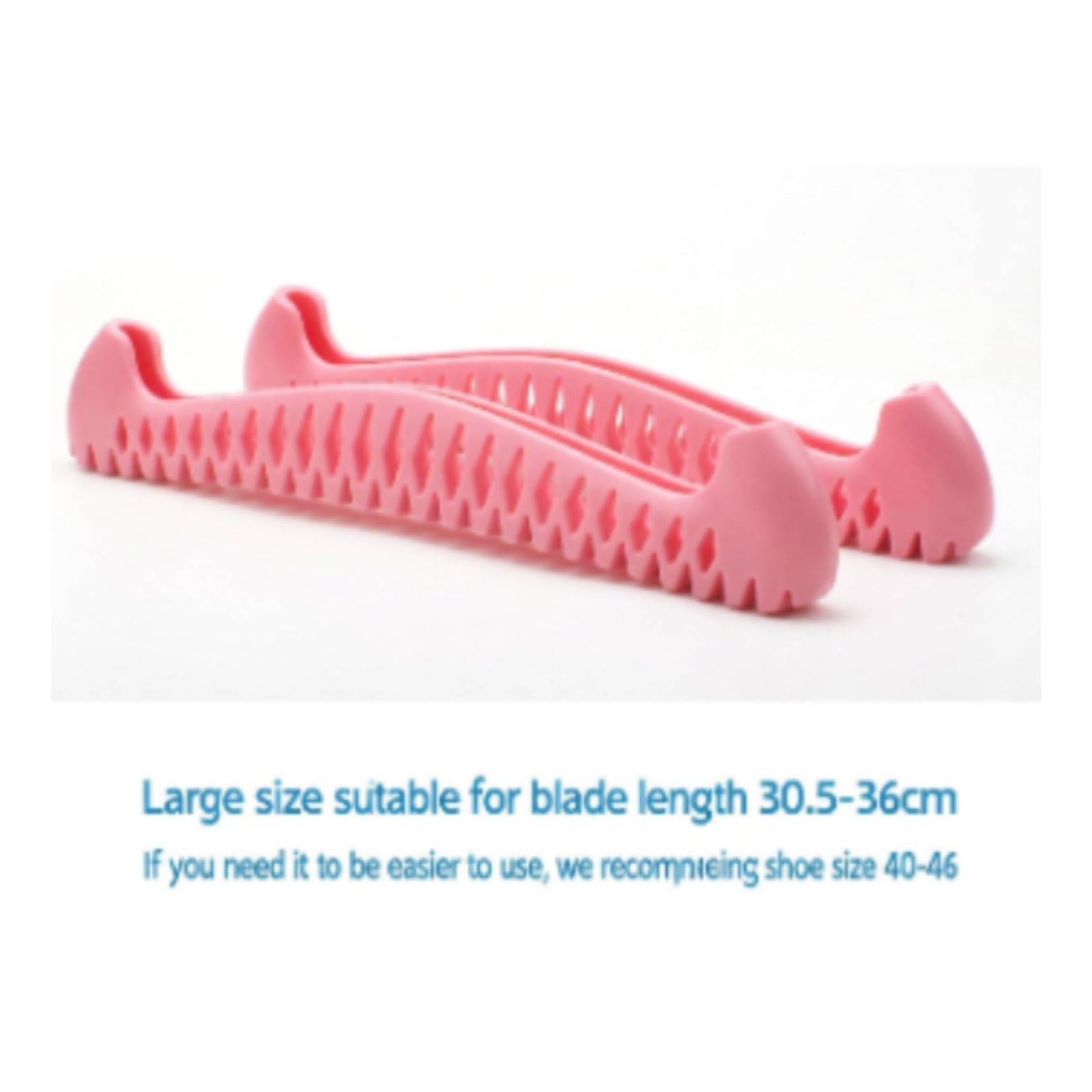 predolo Funda Cubre de Patín de Hielo Protector Guardabarra Material TPU Flexible y Estructura Ventilada Que Reduce Humedad y Golpes Adecuada para Transporte, 40-46, Rosa Cereza
