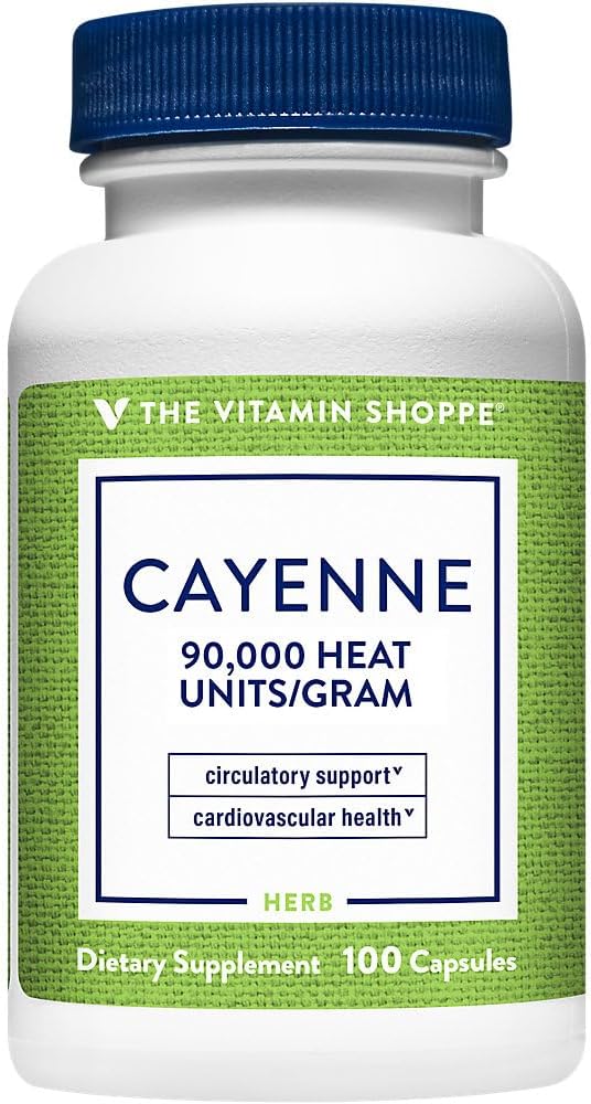 Cayenne Extract 450MG (Capsicum), Promotes Cardiovascular (100 Capsules)
