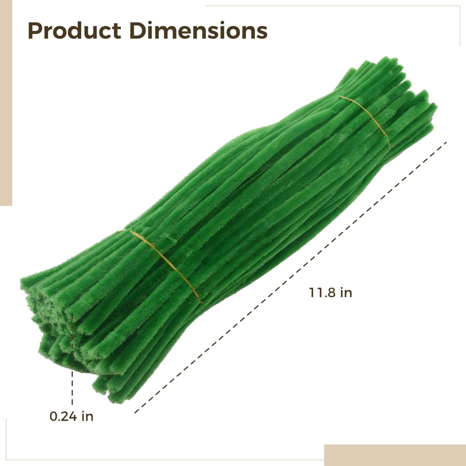 Lot de 1 000 tiges chenille pour loisirs créatifs, 30 cm, cure-pipes souples et colorées, bâtons de bricolage moelleux pour enfants et adultes